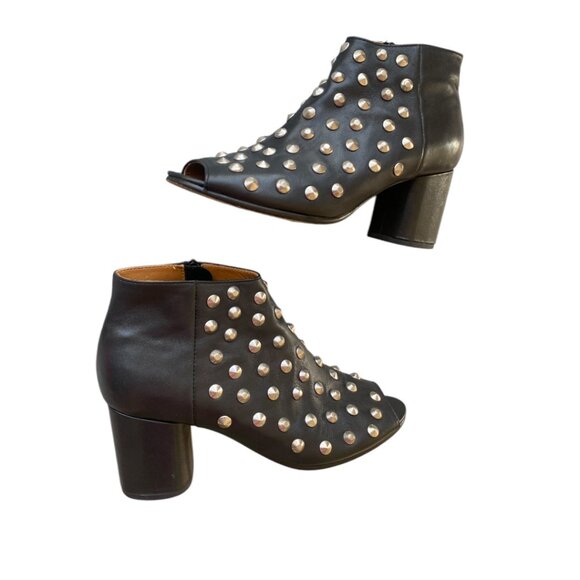 Junya Watanabe Leather Studded Boots Comme Des Garcon - Size 8 - Picture 6 of 15